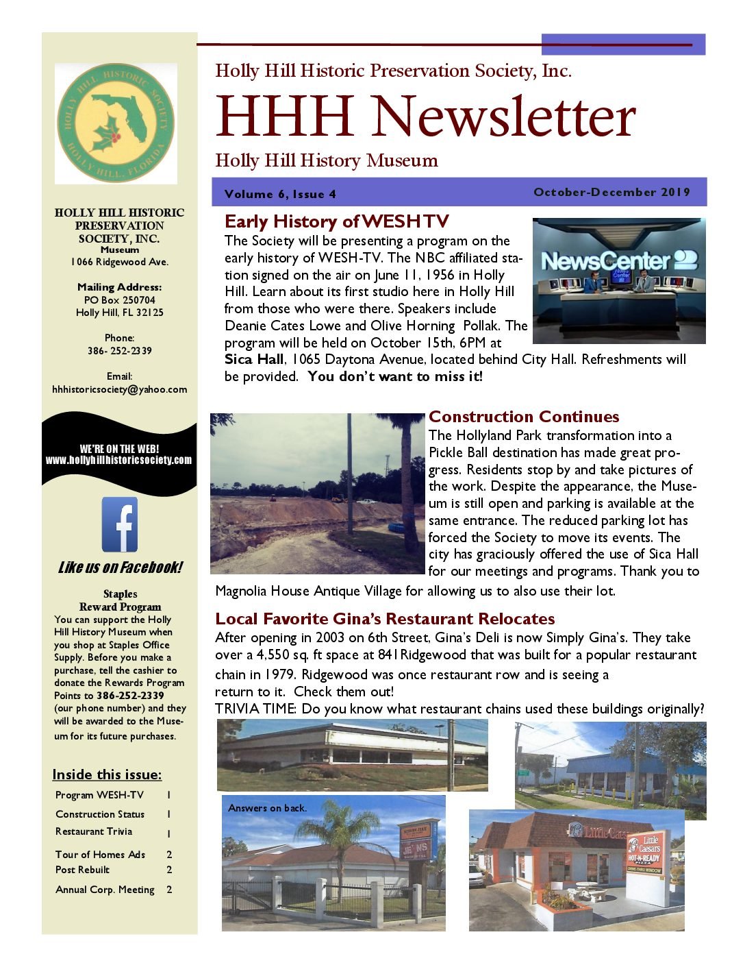 October December 2019